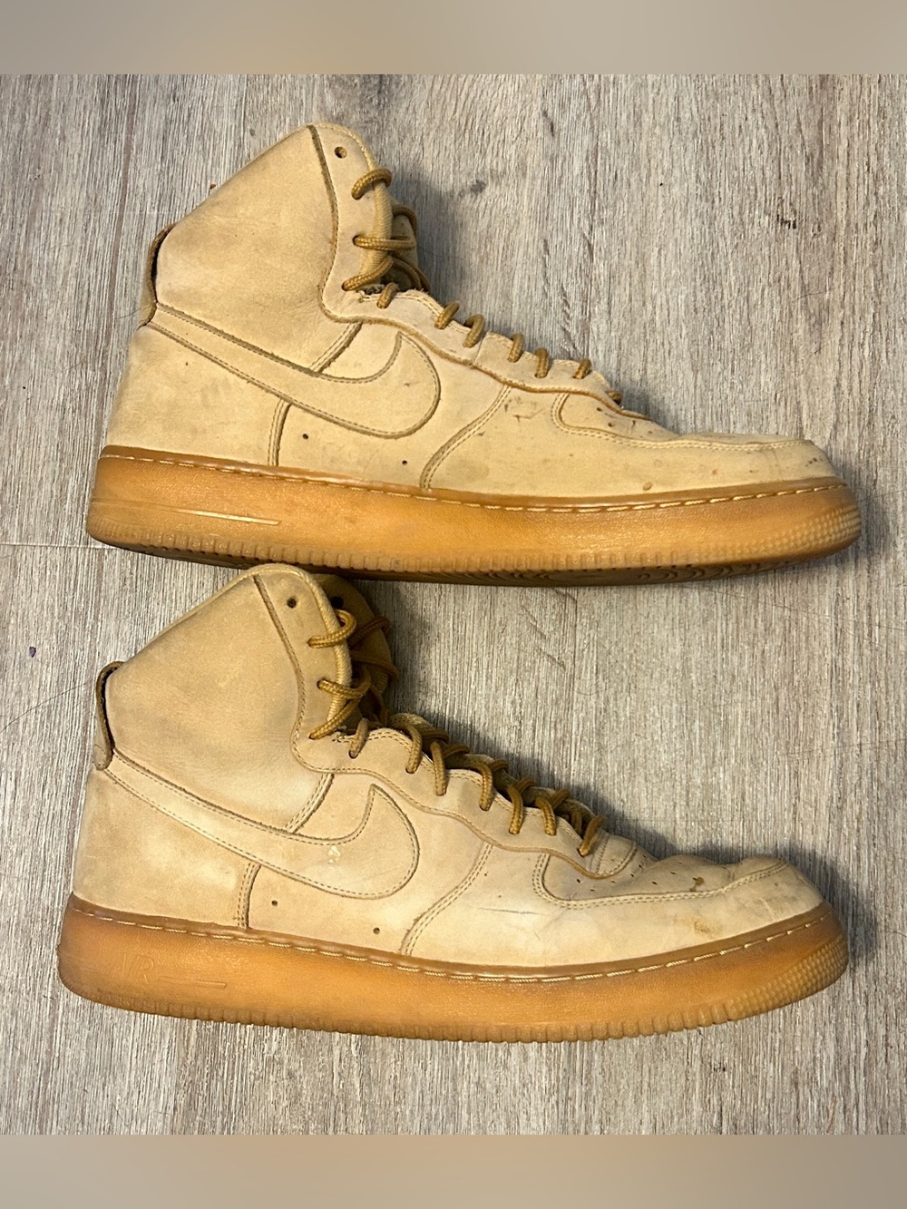 Nike Air Force 1  882096-200 Tan High Top Sneakers men's Size 14 UK 13 EUR 48.5